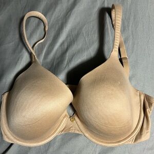 Nude Lined Perfect Coverage 34D Bra